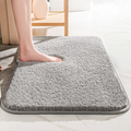 Extra Thick Microfiber Bath Mat, Absorbent with Non-Slip TPR Backing