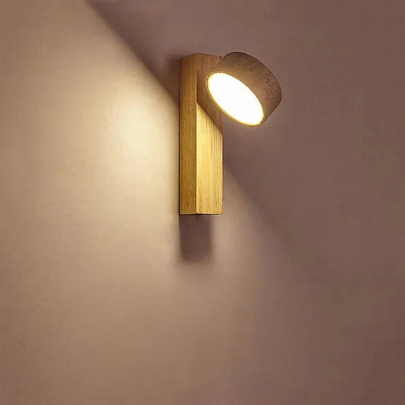 Thistledale Travertine Wall Lamp