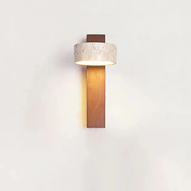 Thistledale Travertine Wall Lamp