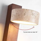 Thistledale Travertine Wall Lamp
