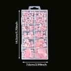 Toenail French Tip Nail Art Kit with Soft Gel Tips and Storage Case, view 4