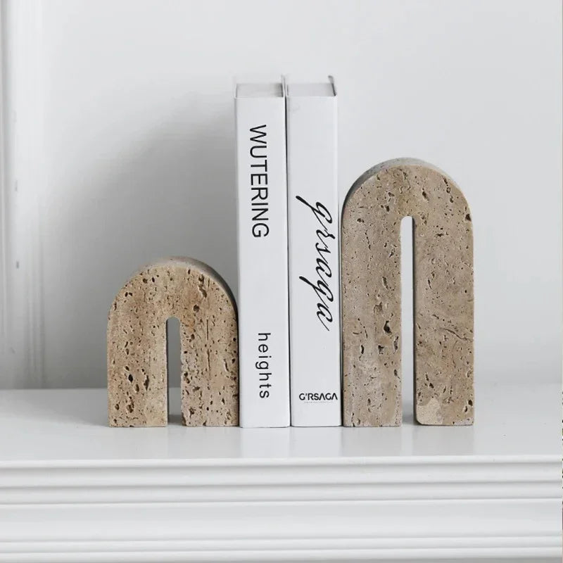 Torfona Travertine Bridge Bookend