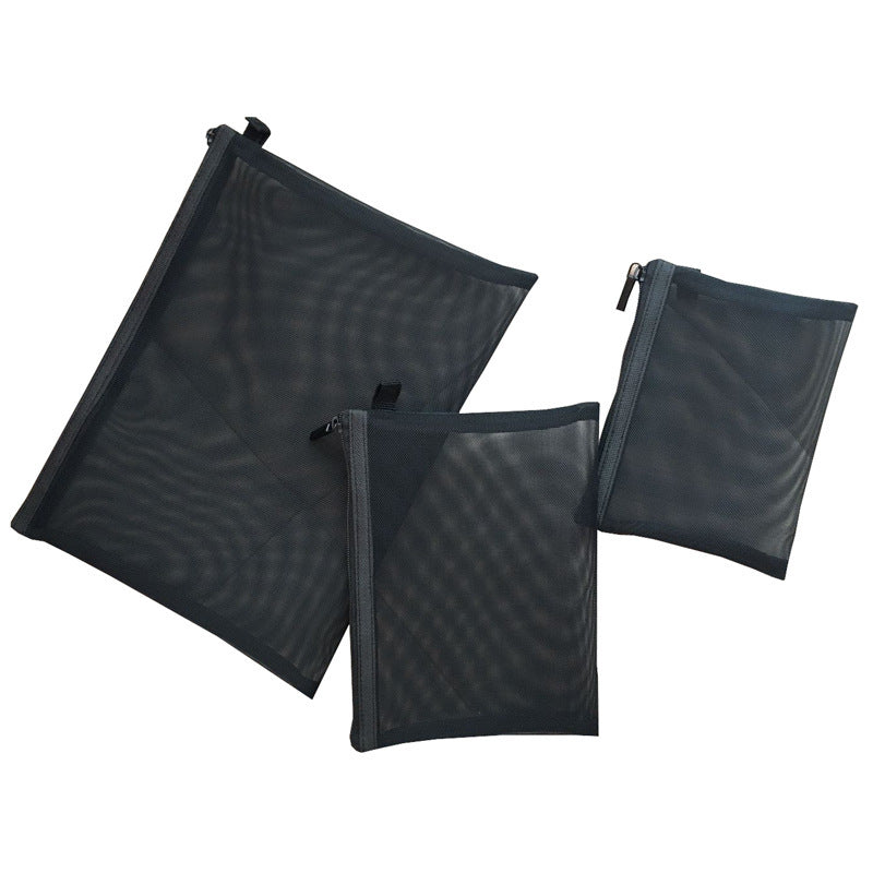 Transparent Mesh Storage Bags with Zipper for Travel and Everyday Organization, view 13