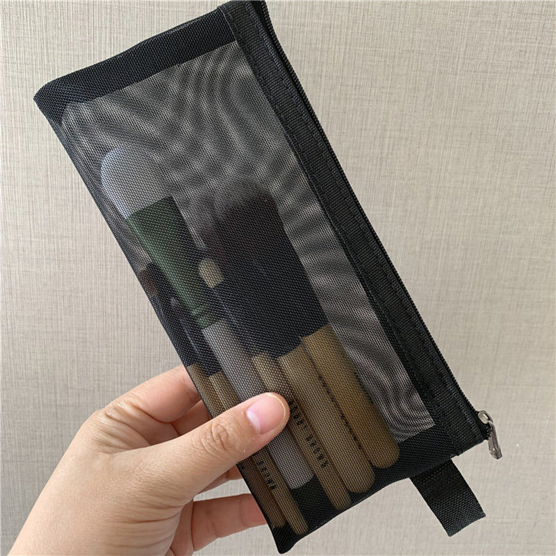 Transparent Mesh Storage Bags with Zipper for Travel and Everyday Organization, view 3
