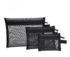 Transparent Mesh Storage Bags with Zipper for Travel and Everyday Organization, view 7