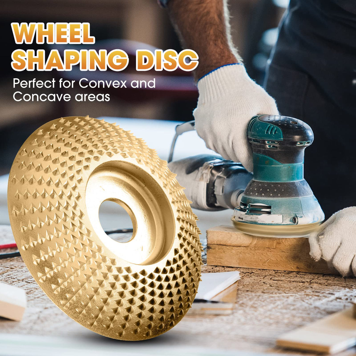 Tungsten Carbide Angle Grinder Wood Carving Disc Set, 100 mm