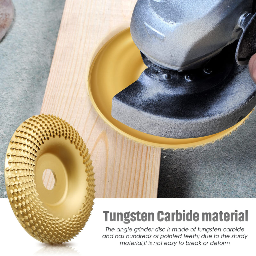 Tungsten Carbide Angle Grinder Wood Carving Disc Set, 100 mm