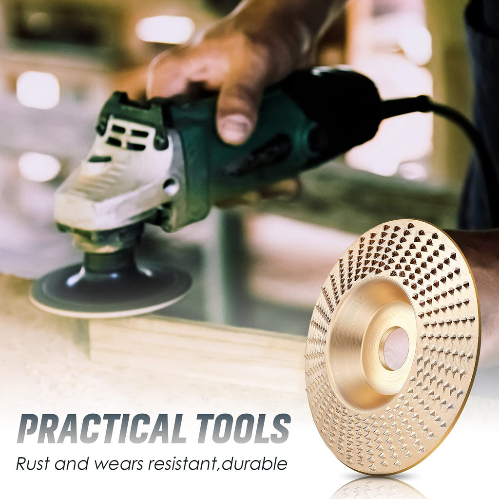 Tungsten Carbide Angle Grinder Wood Carving Disc Set, 100 mm
