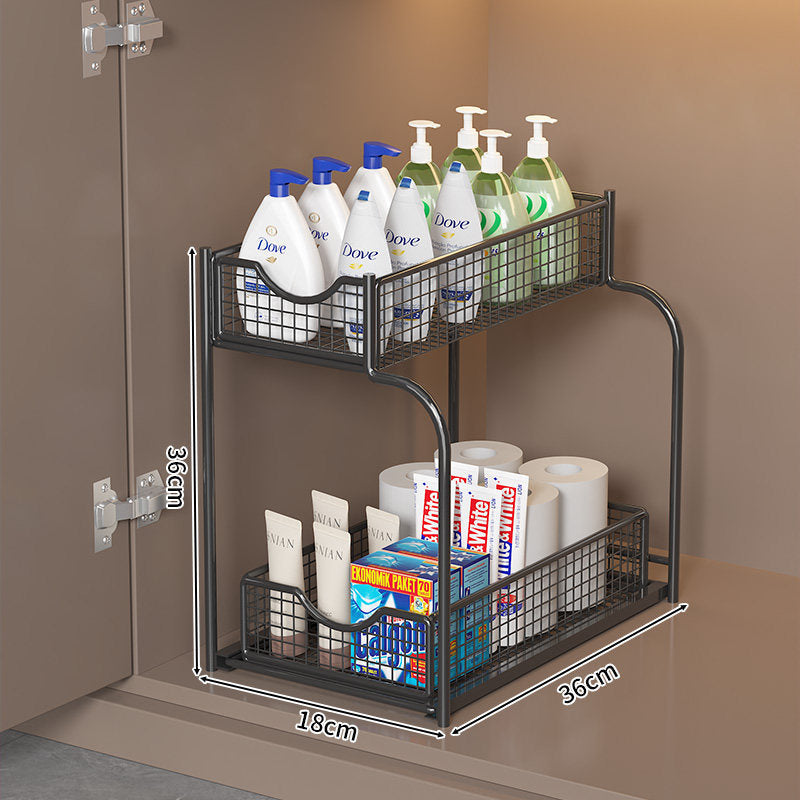 Two-Level Under-Shelf Storage Organizer | Thrascher