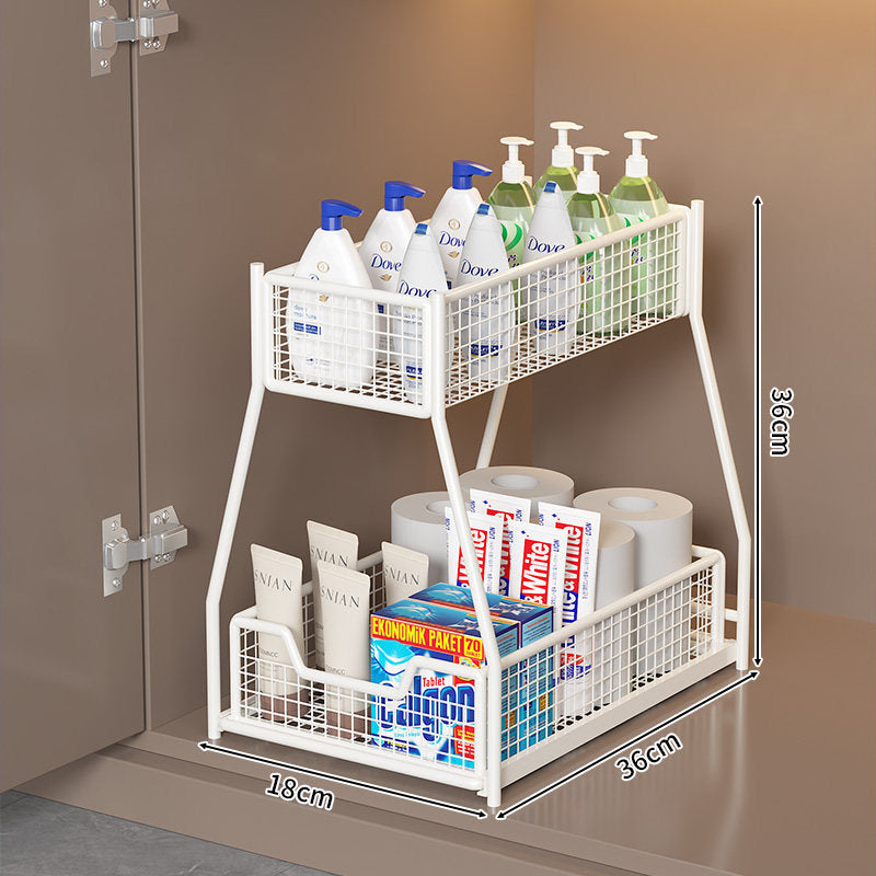 Two-Level Under-Shelf Storage Organizer | Thrascher