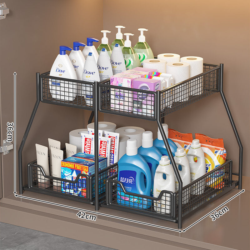 Two-Level Under-Shelf Storage Organizer | Thrascher