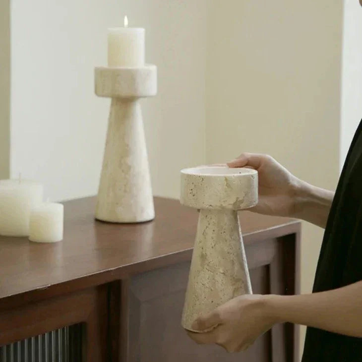 Ulfia Stone Candle Holder