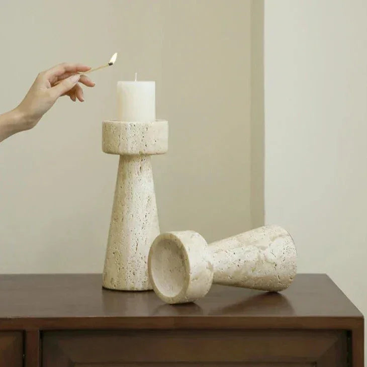 Ulfia Stone Candle Holder