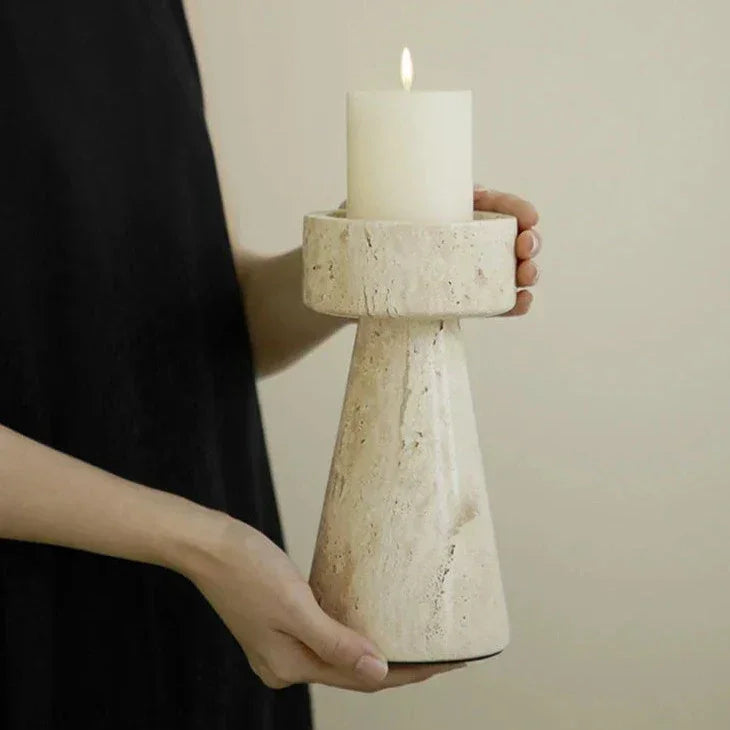 Ulfia Stone Candle Holder