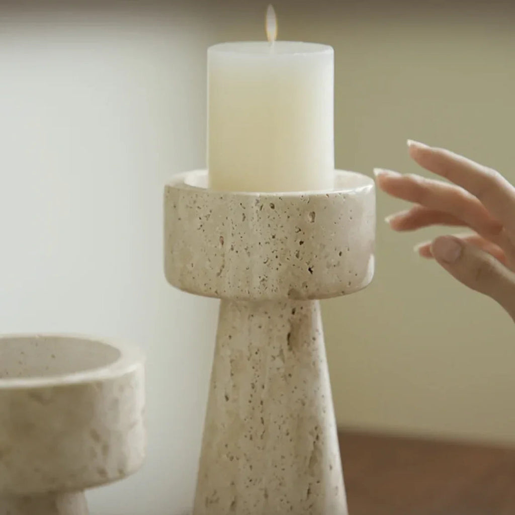 Ulfia Stone Candle Holder