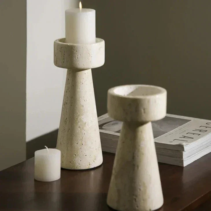Ulfia Stone Candle Holder