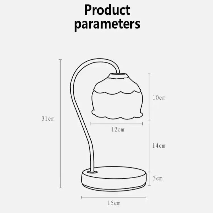 Ulndira Glass Candle Warmer Lamp