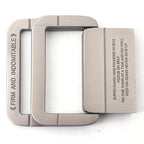 Unisex Canvas Belt with Double Metal Ring Buckle, 110–170 cm