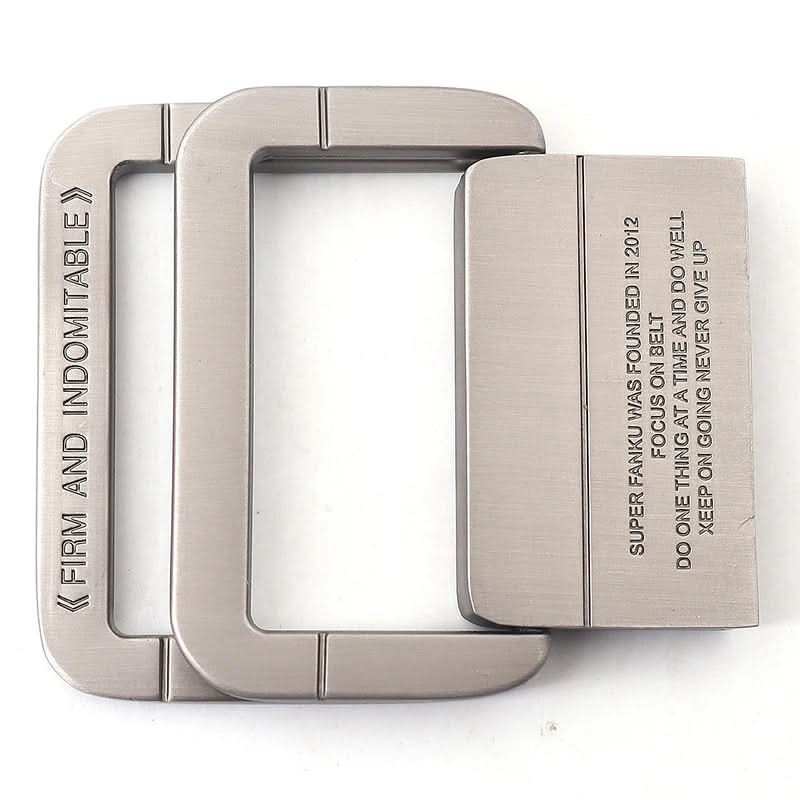 Unisex Canvas Belt with Double Metal Ring Buckle, 110–170 cm