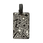 Unisex Geometric Plastic Luggage Tag with Attachment Loop and Info Field, view 10