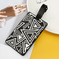 Unisex Geometric Plastic Luggage Tag with Attachment Loop and Info Field, view 12