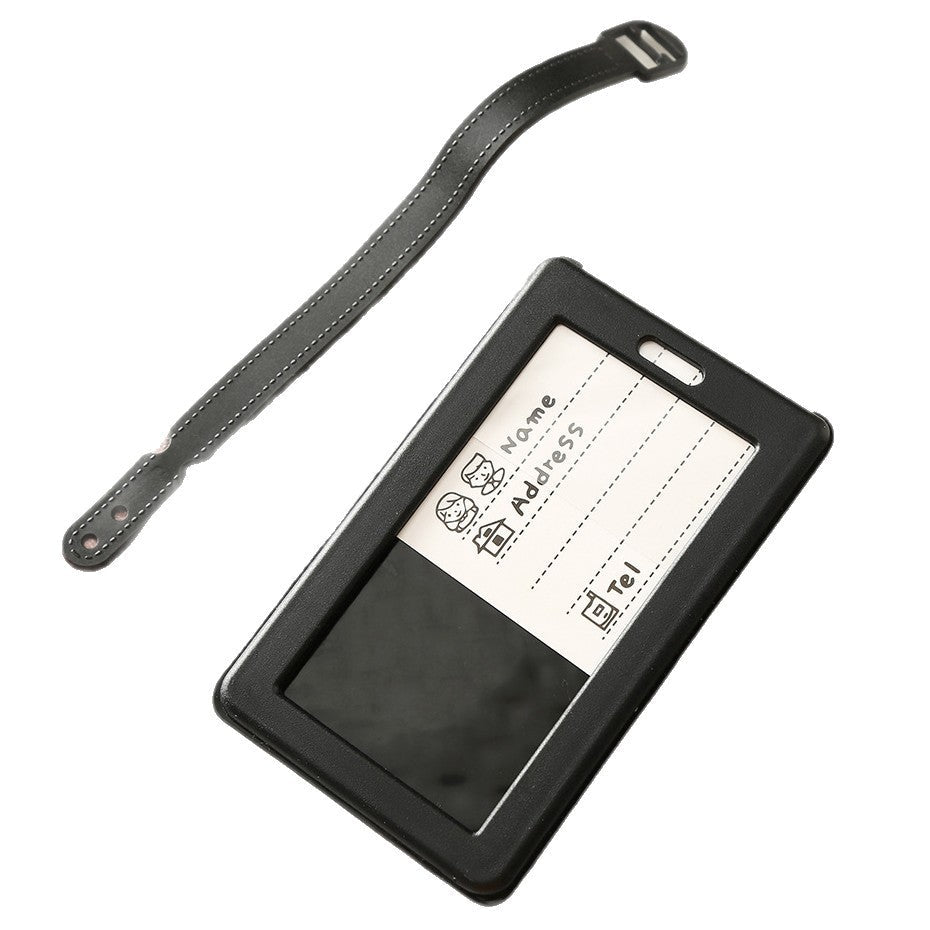 Unisex Geometric Plastic Luggage Tag with Attachment Loop and Info Field, view 9