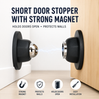 Universal Door Stopper with Flexible Floor or Wall Installation, view 2