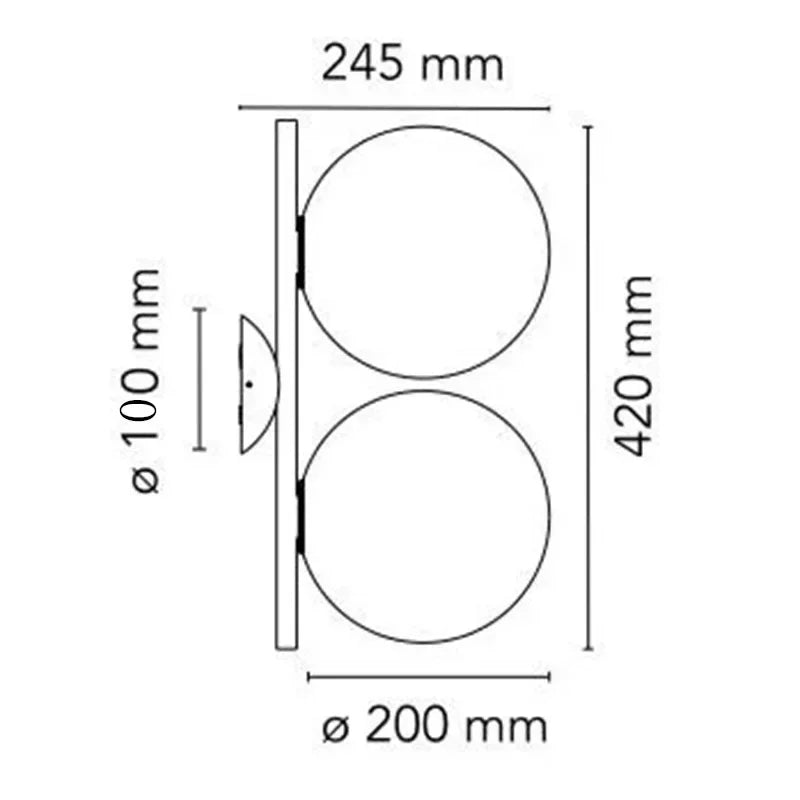 Urmira Glass Wall Lamp