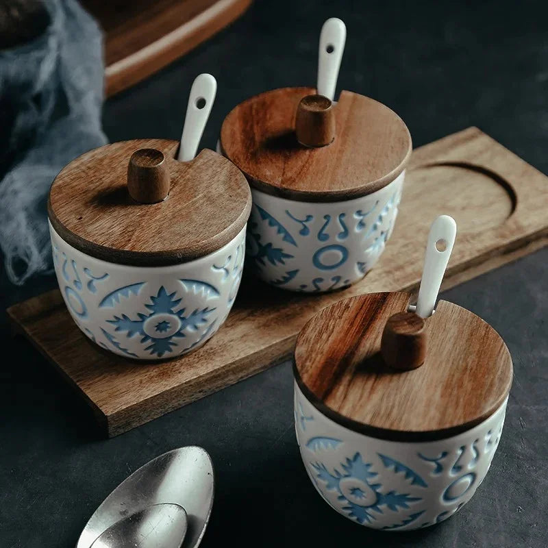Urndunda Ceramic Seasoning Jar Set