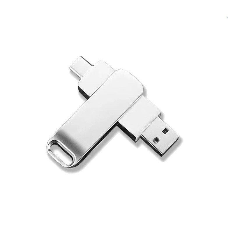 USB Flash Drive with USB-A and USB-C Connectors for Data Storage, view 2