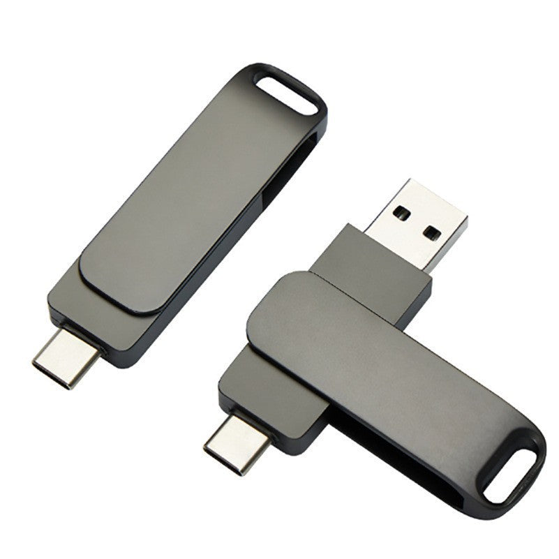 USB Flash Drive with USB-A and USB-C Connectors for Data Storage, view 5