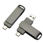USB Flash Drive with USB-A and USB-C Connectors for Data Storage, view 5