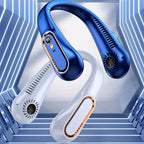 USB Rechargeable 5-Speed Adjustable Bladeless Neck Fan with Digital Display, view 6