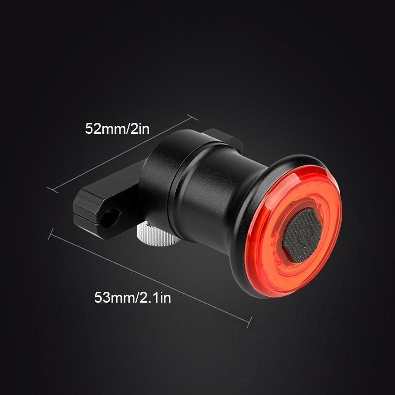 USB Rechargeable Bike Tail Light with Brake Sensor, 6061 Aluminum, view 2