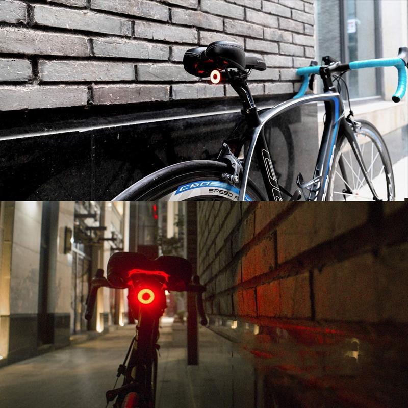 USB Rechargeable Bike Tail Light with Brake Sensor, 6061 Aluminum, view 5