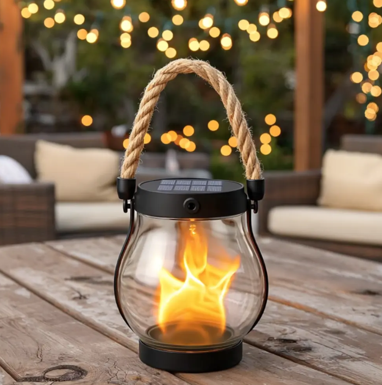 USB Type-C Rechargeable Rope Lantern, 12 cm Diameter, 13 cm Height, view 5