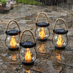 USB Type-C Rechargeable Rope Lantern, 12 cm Diameter, 13 cm Height
