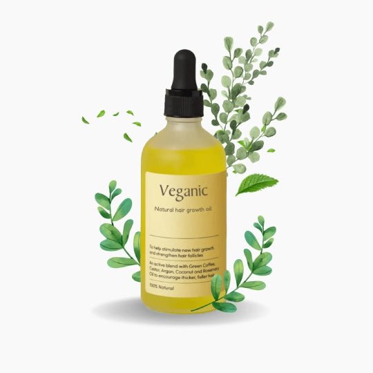 Veganic Hair Growth Oil with Dropper for Scalp and All Hair Types, view 2