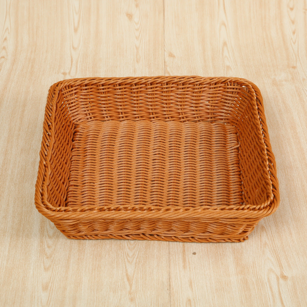 Versatile Rectangular Woven Storage Basket | Thrascher