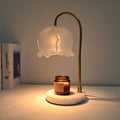 Vintage-Glass-Bell-Shade Marble-Base Table Lamp | Thrascher