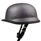 Vintage Half-Helmet Motorcycle Headgear, Adjustable Straps and Padded Interior, view 5