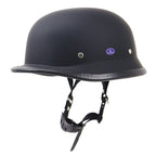 Vintage Half-Helmet Motorcycle Headgear, Adjustable Straps and Padded Interior, view 7