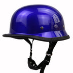 Vintage Half-Helmet Motorcycle Headgear, Adjustable Straps and Padded Interior, view 8