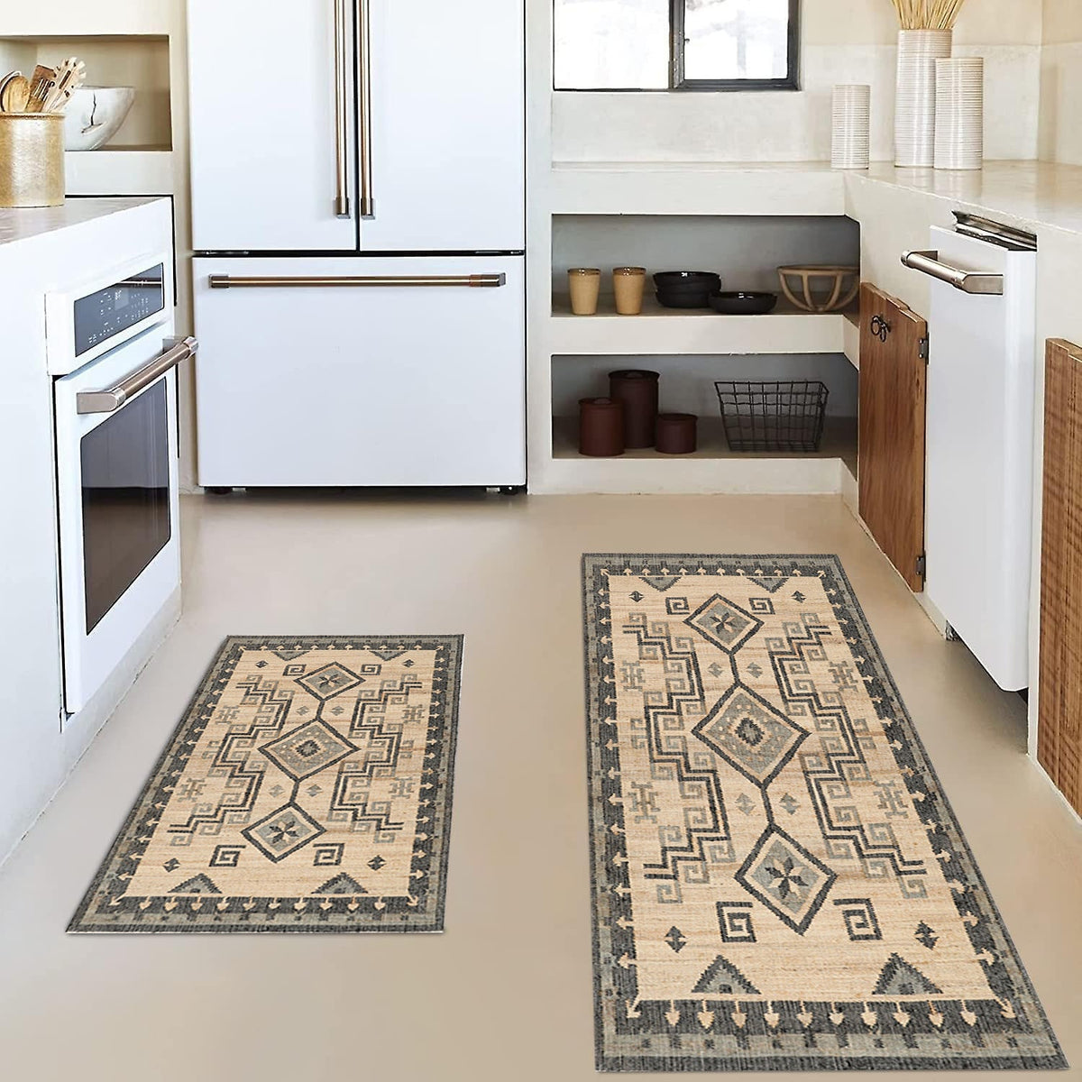 Vintage-Inspired Kitchen Mat Set | Thrascher