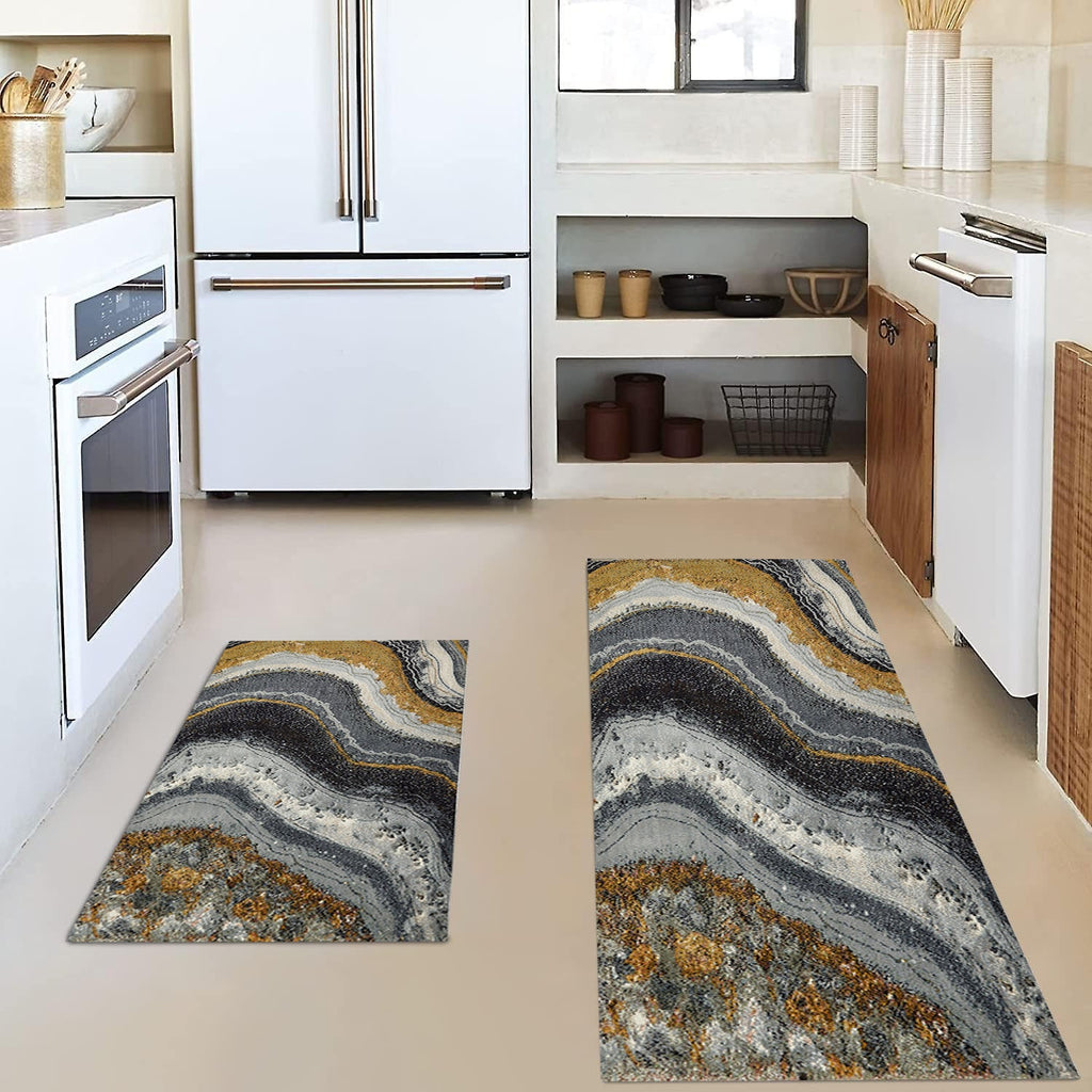 Vintage-Inspired Kitchen Mat Set | Thrascher