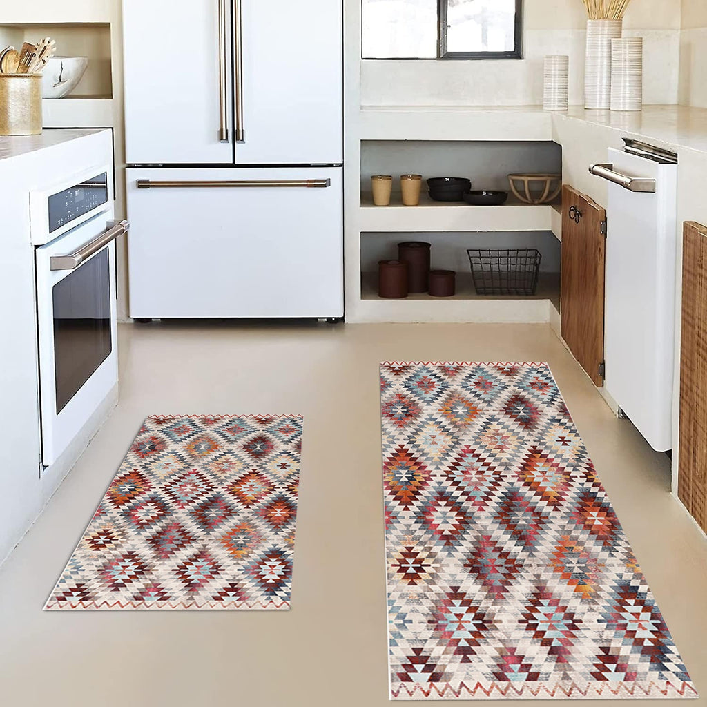 Vintage-Inspired Kitchen Mat Set | Thrascher