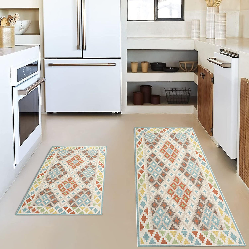 Vintage-Inspired Kitchen Mat Set | Thrascher