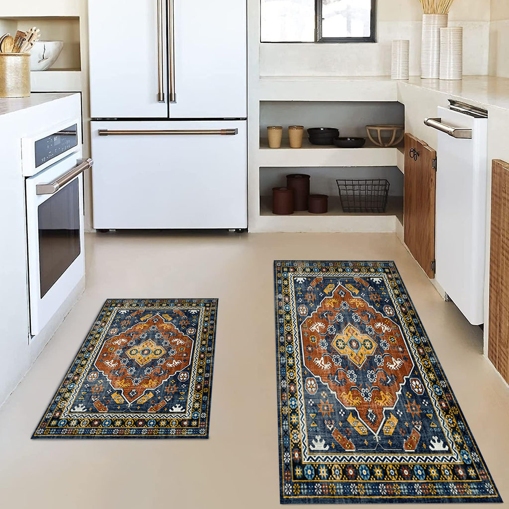 Vintage-Inspired Kitchen Mat Set | Thrascher
