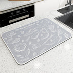 Vintage Mosaic Kitchen Counter Mat | Thrascher