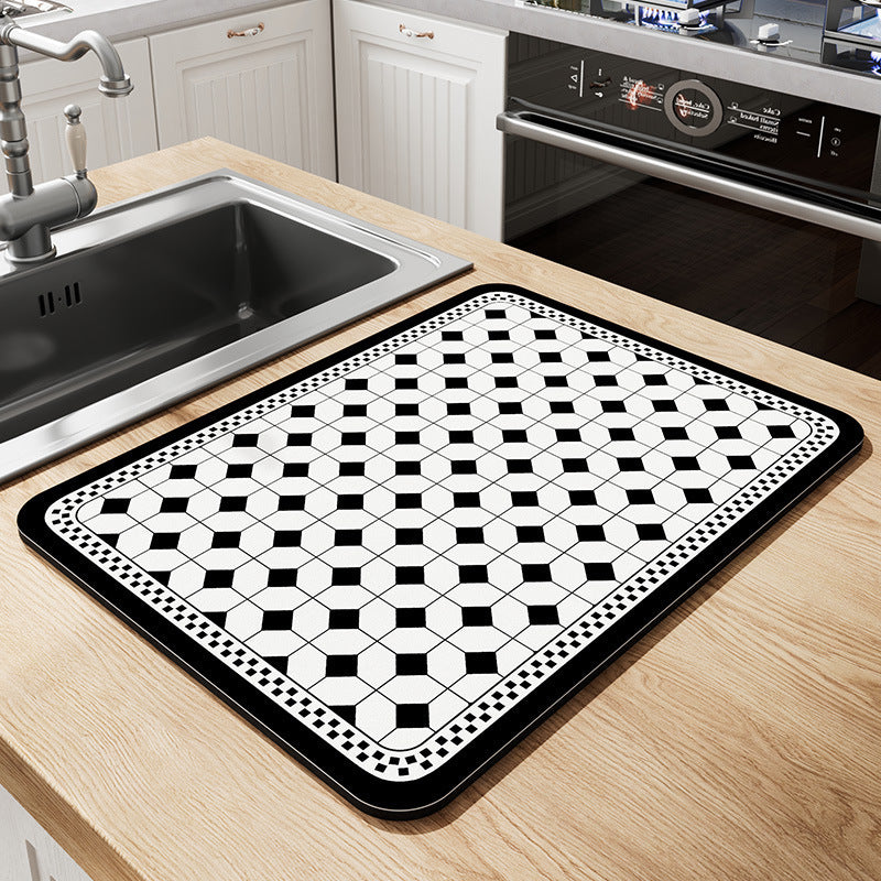 Vintage Mosaic Kitchen Counter Mat | Thrascher